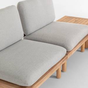 Loungegruppe Viridis (3-teilig) Akazie massiv / Polyester - Braun / Grau