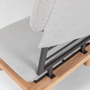 Loungegroep Viridis (6-delig) massief acaciahout/polyester - bruin/grijs