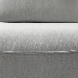 Modulaire fauteuil BUCKLEY geweven stof - Geweven stof Saia: Lichtgrijs - Armleuning vooraanzicht links