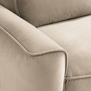 Modulaire fauteuil BUCKLEY fluweel - Velours Shyla: Beige - Armleuning vooraanzicht links