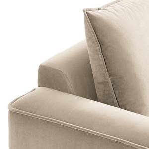 Modulaire fauteuil BUCKLEY fluweel - Velours Shyla: Beige - Armleuning vooraanzicht links