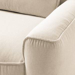 Modulaire fauteuil BUCKLEY geweven stof - Geweven stof Saia: Beige - Armleuning vooraanzicht rechts