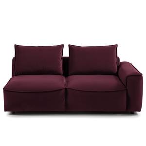 2,5-Sitzer Modulsofa BUCKLEY Samt Shyla: Aubergine - Armlehne davorstehend rechts