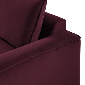 2,5-Sitzer Modulsofa BUCKLEY Samt Shyla: Aubergine - Armlehne davorstehend rechts