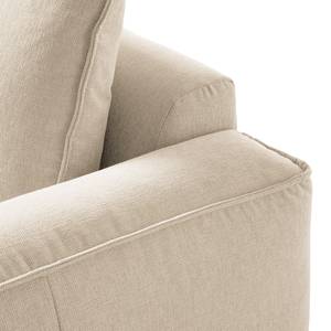 Modulaire chaise longue BUCKLEY geweven stof - Geweven stof Saia: Beige - Armleuning vooraanzicht rechts