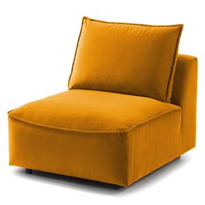 Fauteuil modulable BUCKLEY Velours - Velours Shyla: Orange jaune - Sans accoudoirs