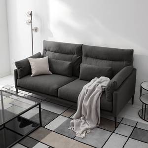 Sofa Lillian (2,5-Sitzer) Webstoff - Webstoff Milan: Anthrazit