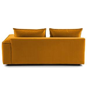 2,5-Sitzer Modulsofa BUCKLEY Samt - Samt Shyla: Orangegelb - Armlehne davorstehend rechts