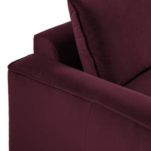 2,5-Sitzer Modulsofa BUCKLEY Samt Shyla: Aubergine - Armlehne davorstehend links