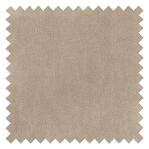 Ottomane modulable BUCKLEY Velours - Velours Shyla: Beige - 196 x 146 cm - Alignement à gauche