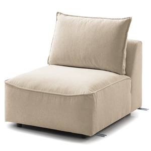 Modulaire fauteuil BUCKLEY geweven stof - Geweven stof Saia: Beige - Zonder armleuningen