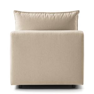 Fauteuilmodule Buckley I geweven stof - Geweven stof Saia: Beige - Zonder armleuningen