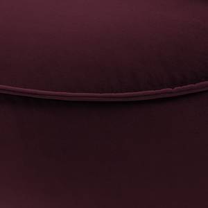 Modulottomane BUCKLEY Samt - Samt Shyla: Aubergine - 126 x 154 cm - Ausrichtung rechts