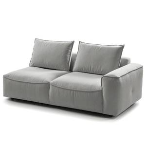 2,5-Sitzer Modulsofa BUCKLEY Webstoff - Webstoff Saia: Hellgrau - Armlehne davorstehend rechts