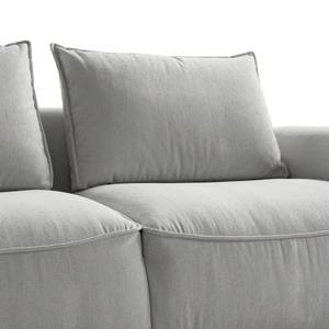 2,5-Sitzer Modulsofa BUCKLEY Webstoff - Webstoff Saia: Hellgrau - Armlehne davorstehend rechts