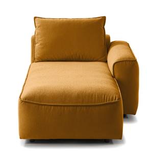 Modulaire chaise longue BUCKLEY geweven stof - Geweven stof Saia: Oker - Armleuning vooraanzicht rechts