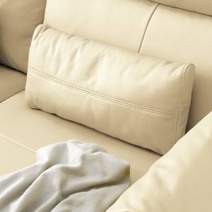 Coussins Lillian (lot de 2) Cuir véritable - Cuir véritable Neka : Crème