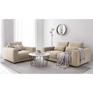 Fauteuil WILLOWS Velours - Velours Shyla: Beige