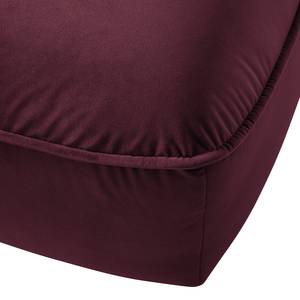 Gestoffeerde hocker BUCKLEY fluweel - Velours Shyla: Aubergine