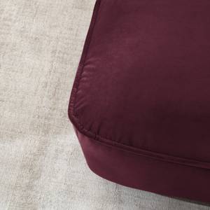 Gestoffeerde hocker BUCKLEY fluweel - Velours Shyla: Aubergine