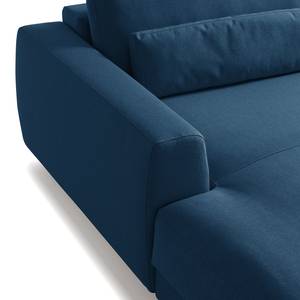 Modullongchair Willows III Webstoff - Webstoff Anda II: Blau - Armlehne davorstehend links