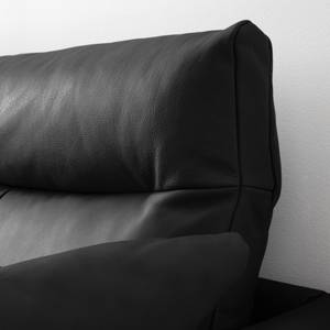 Sofa Lillian (2,5-Sitzer) Echtleder - Echtleder Neka: Schwarz