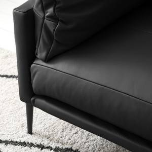 Sofa Lillian (2,5-Sitzer) Echtleder - Echtleder Neka: Schwarz