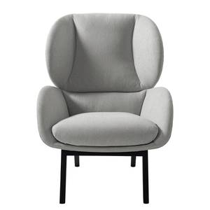 Fauteuil MAROLS Tissu Saia: Gris clair - Noir