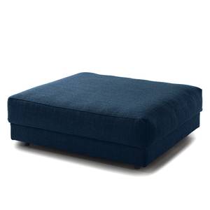 Gestoffeerde hocker WILLOWS Geweven stof Amila: Blauw