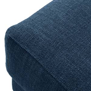 Gestoffeerde hocker WILLOWS Geweven stof Amila: Blauw