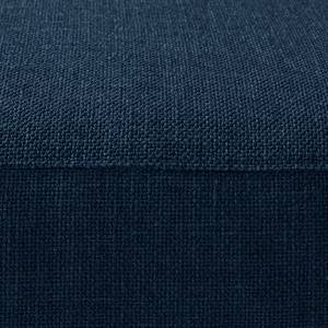 Gestoffeerde hocker WILLOWS Geweven stof Amila: Blauw