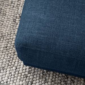 Gestoffeerde hocker WILLOWS Geweven stof Amila: Blauw