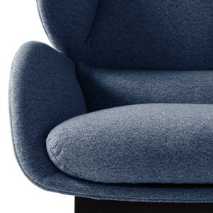 Fauteuil MAROLS Tissu Inze: Bleu - Noir