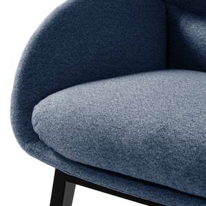 Fauteuil MAROLS Geweven stof Inze: Blauw - Zwart