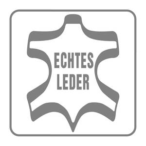 Kissen BERRIE Echtleder - Echtleder Neto: Hellgrau - Breite: 58 cm