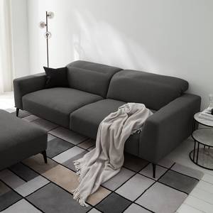 3-Sitzer Sofa BERRIE Webstoff Milan: Anthrazit