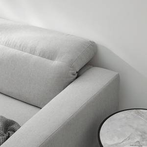 2-Sitzer Sofa BERRIE Webstoff Saia: Hellgrau