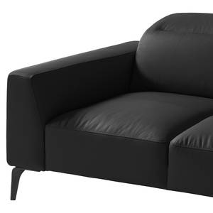 2-Sitzer Sofa BERRIE Echtleder - Echtleder Neto: Schwarz
