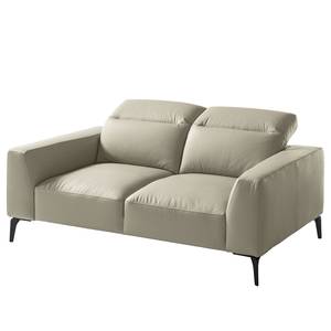 2-Sitzer Sofa BERRIE Echtleder - Echtleder Neto: Hellgrau