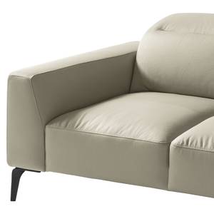 2-Sitzer Sofa BERRIE Echtleder - Echtleder Neto: Hellgrau