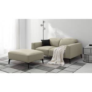 2-Sitzer Sofa BERRIE Echtleder - Echtleder Neto: Hellgrau