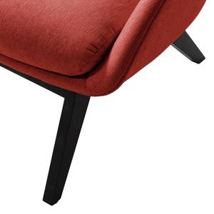 Fauteuil MAROLS Tissu Saia: Carmin - Noir