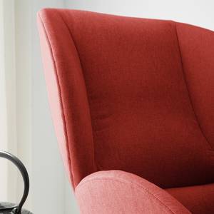 Fauteuil MAROLS Tissu Saia: Carmin - Noir