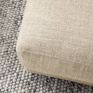 Gestoffeerde hocker WILLOWS Geweven stof Amila: Beige