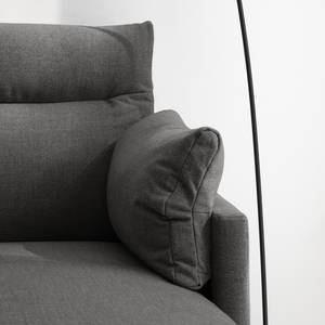 Ecksofa Lillian I Webstoff - Webstoff Milan: Anthrazit - Longchair davorstehend rechts