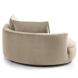 Modulottomane BUCKLEY Samt Shyla: Beige - 126 x 154 cm - Ausrichtung links