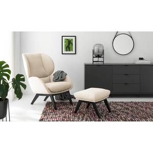 Fauteuil MAROLS Tissu Saia: Beige - Noir