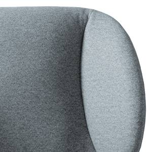 Fauteuil MAROLS Tissu Inze: Gris bleu - Chêne clair