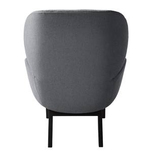 Fauteuil MAROLS Tissu Saia: Gris minéral - Noir