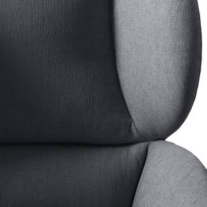 Fauteuil MAROLS Tissu Saia: Gris minéral - Noir